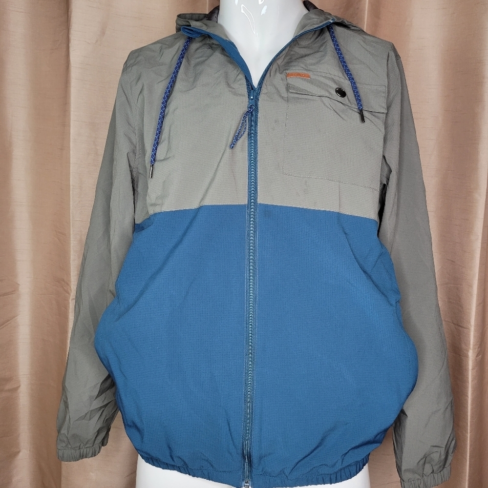 Voyager Men's Windbreaker Jacket - Size: XL - Gray / Blue - Picture 1 of 12